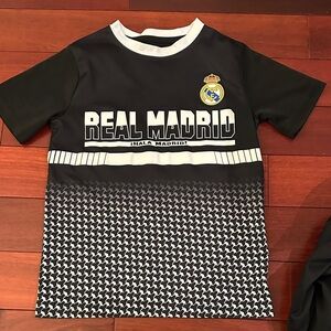 Kids Black Graphic Short Sleeve Top